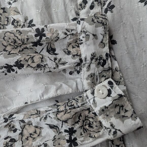 Lucky Brand floral peplum blouse size L - Picture 7 of 8